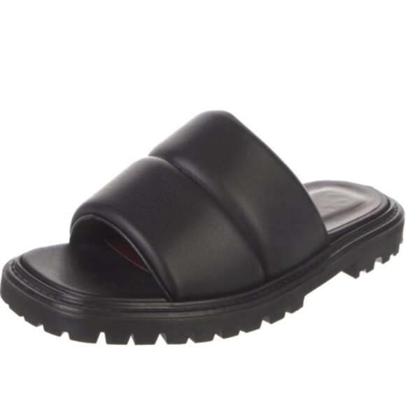 STAUD Vegan leather padded Astro Slides Women's Size 7 European Size 38 - Picture 4 of 6
